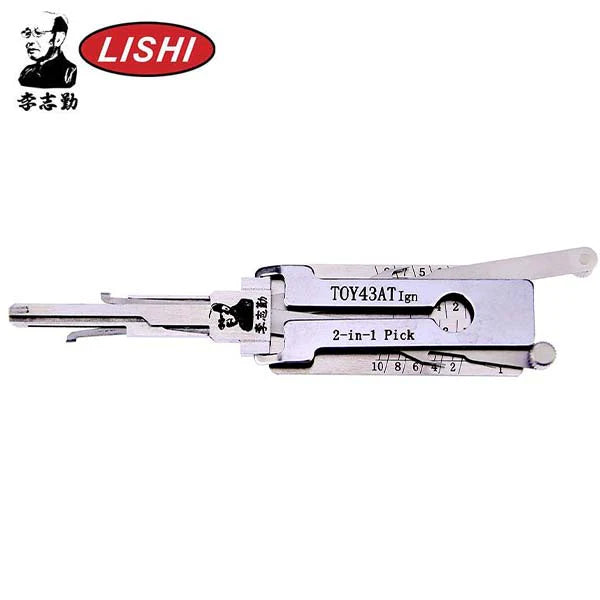 ORIGINAL LISHI - TOY43AT Toyota / 10-Cut / 2-in-1 Pick & Decoder / IGN / AG ORIGINAL LISHI - TOY43AT Toyota / 10-Cut / 2-in-1 Pick & Decoder / IGN / AG